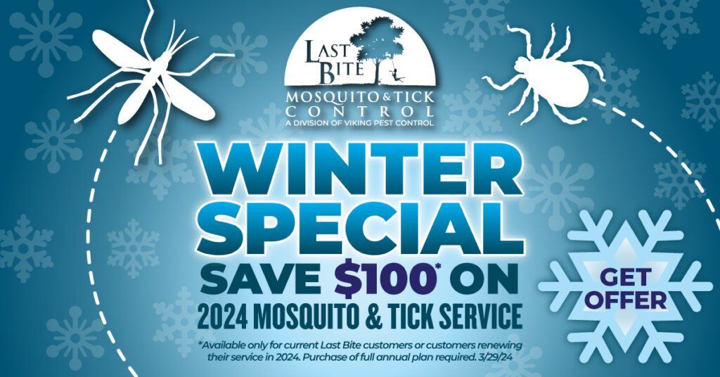 Save $100 on Last Bite Mosquito and Tick Treatment Renewal